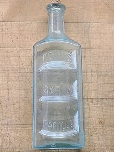 Vintage Hoods Sarsaparilla Flasche Lowell, Massachusetts Apotheker/Medizin - Bild 1 von 6
