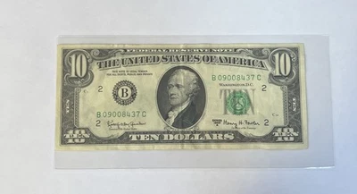 1963A New York, NY $10 Federal Reserve Note Circulated - Image 1 of 2