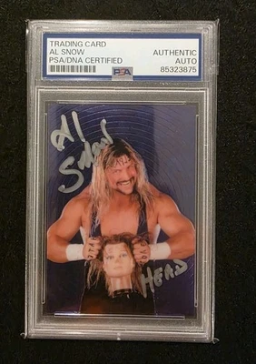 Al Snow/Head Signed 1999 Comic Images WWF SmackDown! Chromium #11 AUTO PSA/DNA - Image 1 of 2