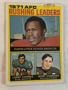 1972 Topps Football #1 AFC Rushing Leaders - Bild 1 von 2