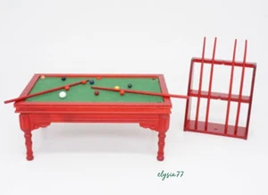 Juego de bolas de billar miniatura muebles para casa de muñecas escala 1/12 - Imagen 1 de 2