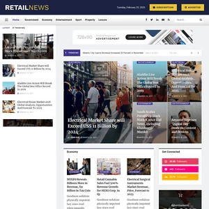 Retail News Website Design with Free VPS Web Hosting and Installation - Picture 1 of 7