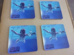 SET 4 COPERTINE ALBUM "NEVERMIND" SOTTOBICCHIERI NUOVI - Foto 1 di 2