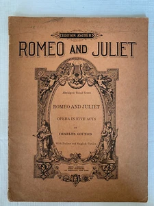 Romeo und Julia - 1914, Gesangspartitur. Ascher's Edition - Oper in fünf Akten - Bild 1 von 5