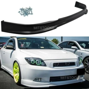 Fits 05-10 Scion tC RS Style Front Bumper Lip Spoiler ADD-ON Body Kit PU Chin - Imagen 1 de 2