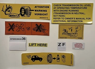 Grand Wagoneer J10 Under Hood 9 乙烯基贴花套件 1987 - 1991 吉普复制品 — 第 1/4 张图片