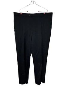 Hart Schaffner Marx Mens Dress Pants Classic Pleated Straight Leg Black Sz.40 - Picture 1 of 11