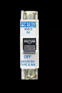 PROTEUS 6 AMP TYPE 2 M6 MCB CIRCUIT BREAKER 606/2 - Picture 1 of 6