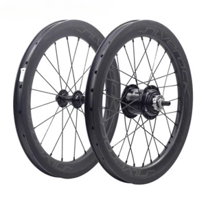 Carbon Wheelset 16inch 349 Rim Brake Wheels 6 Speed for Folding Bike Wheels - Picture 1 of 26