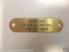 Solid Brass Diamond Custom Engraved Horse Halter Plate  With 2 Chicago Screws