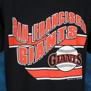 NWT vintage 80s SAN FRANCISCO GIANTS T-Shirt LARGE/XL baseball mlb single stitch - Picture 1 of 9