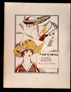 Siméon VERLAINE mode lingerie Gazette Bon Ton EO Page pub 1920 Dr Dys F. Lorioux - Imagen 1 de 10