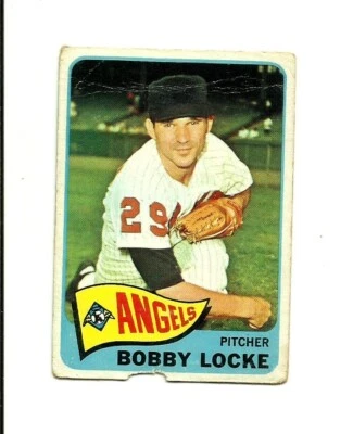 1965 TOPPS #324 Bobby Locke: Los Angeles Angels: Pitcher: Baseball Card: MLB - Image 1 of 2