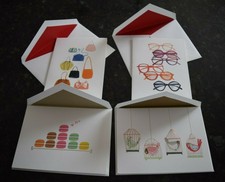 Assorted Collection Note Cards by William Arthur (Set of 10) Nice Stationery!