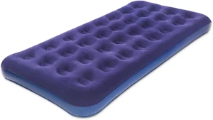 Twin Size Air Mattress for Inflatable - Portable Blue Blow up Mattresses with Fl - Picture 1 of 12