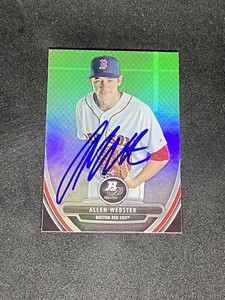 Allen Webster 2013 Bowman Platinum Prospects #BPP61 Boston Red Sox Signed Card