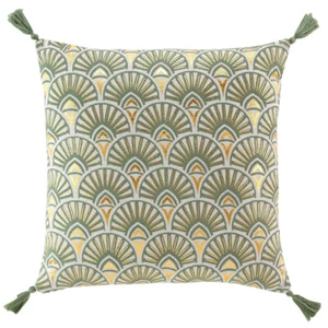 Cojín Verde Oro Patrón 45 x 45 cm Cojín Decorativo Cojín Sofá Cuadrado - Imagen 1 de 4