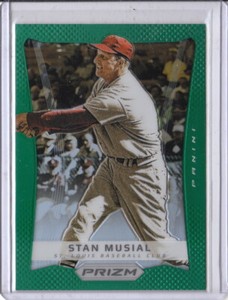 2012 Panini Prizm Prizms Green #125 Stan Musial Cardinals