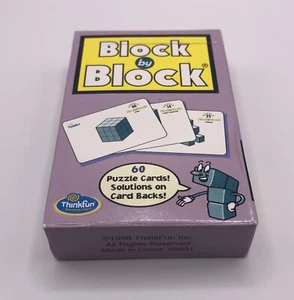 Thinkfun Block By Block Game Replacement Pieces Full Deck of 60 Puzzle Cards - Picture 1 of 9