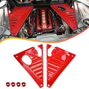 Red ABS Engine Bay Inner Panels Cover Plate For Corvette C8 Z51 Z06 2020-2025 - Picture 1 of 12