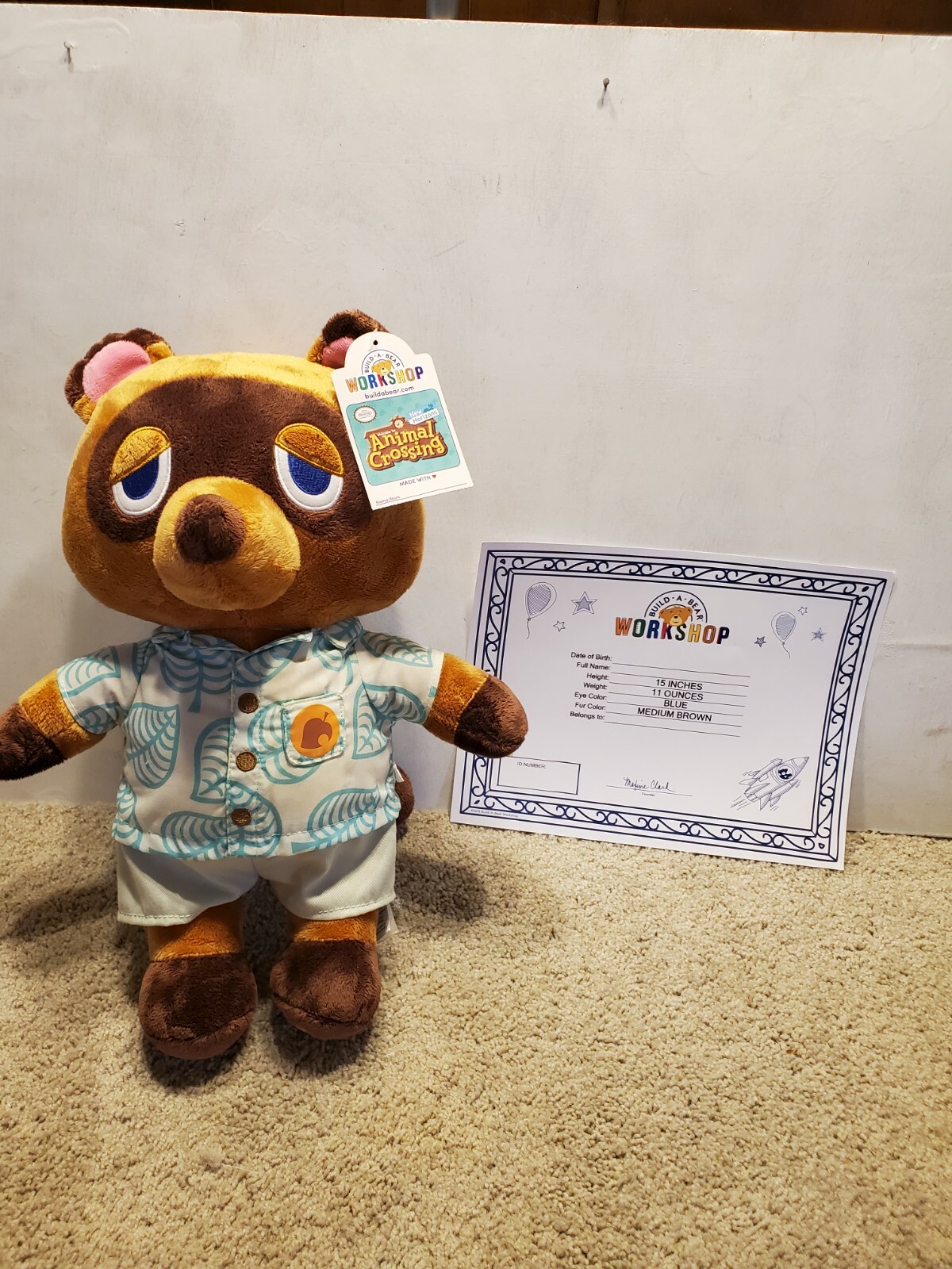Build A Bear New Horizons Tom Nook 