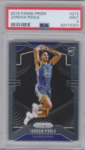 PSA 9 (MINT) 2019-20 Panini Prizm JORDAN POOLE Rookie RC Card #272 Warriors - Foto 1 di 11