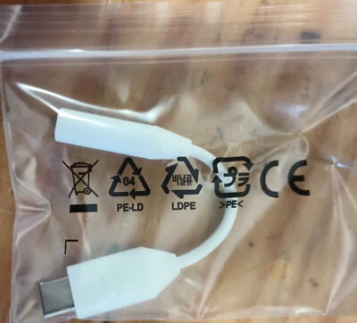 Adaptador de conector para auriculares tipo USB-C original LG EBX64331001 (3,5 mm) Foto 1 de 3