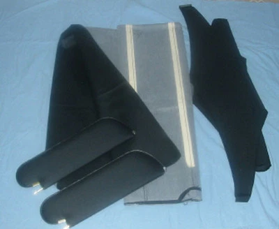 Skylark GS 1968 parasoles y techo nuevos negro no perforado Foto 1 de 2