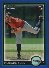 2010 Bowman Chrome Draft Picks Blue Refractor #BDP106 Michael Dunn BRAVES R63027