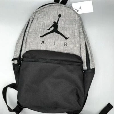 13" Laptop Nike Air Jordan Jumpman Gray Large Backpack Gym Bag 9A0289-G3V - Image 1 of 2