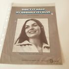 DON’T IT MAKE MY BROWN EYES BLUE. RICHARD LEIGH. C. GAYLE . Vintage Sheet Music