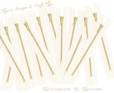 3 5 10 pcs Metal Teeth Closed End Zippers -10",12",14",16" inch zipper, Gauge 3 - Image 1 of 2