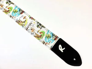 Correa de guitarra Pirate Map - Correa de guitarra acolchada Treasure Map - Imagen 1 de 8