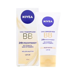 Nivea 5in1 Tagespflege BB 24h Feuchtigkeit Heller Hauttyp LSF20 50ml Tagescreme - Bild 1 von 3