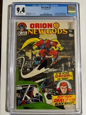 NEW GODS #3 CGC 9.4 OW HIGH GRADE BRONZE AGE DC (1972) KEY 1ST BLACK RACER - Image 1 of 3
