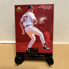 1999 Upper Deck Ovation Atlanta Braves Baseball Card #72 Bruce Chen WP