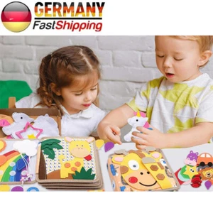 Board Montessori Lernspielzeug sensorischen Erziehung Activity Book Und Toy DE - Bild 1 von 10