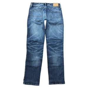 American Eagle Jeans Mens 29x32 Original Fit Straight Leg Dark Blue Denim Grunge - Picture 1 of 13