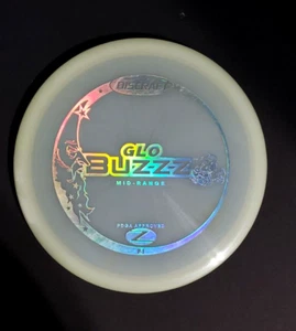 RARE Discraft PFN Glo Z/ESP Buzzz Moon Man Stamp Disc Golf Midrange - Picture 1 of 5