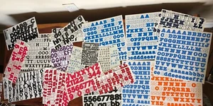 Alphabet Stickers & Die Cut Lot Creative Memories & More Blue Red Purple Black - Picture 1 of 13