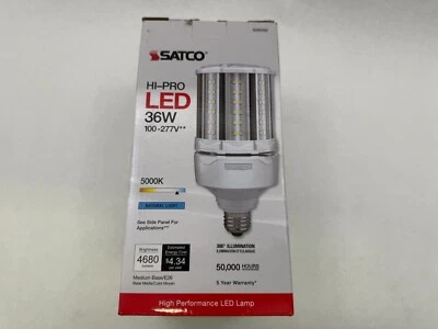 Satco S39392 36W 5000K LED Corn Bulb See Pics #A98 - Image 1 of 2
