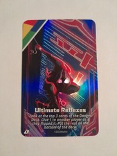 Uno Ultimate Marvel Miles Morales Chase Foil Card ULTIMATE REFLEXES Spiderman