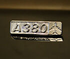 Pin Airbus A380 rectangle metal silver pin