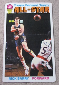 1976-77 Topps #132 Rick Barry como All-Star en muy buen estado - Imagen 1 de 2