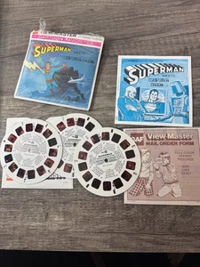 GAF View-Master SUPERMAN MEETS COMPUTER CROOK B584, 3 Reel Set + Booklet 1976 - Picture 1 of 6
