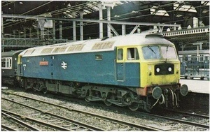 Eisenbahn Postkarte BR Class 47 47180 Liverpool Street 1979 County of Suffolk Lok - Bild 1 von 1