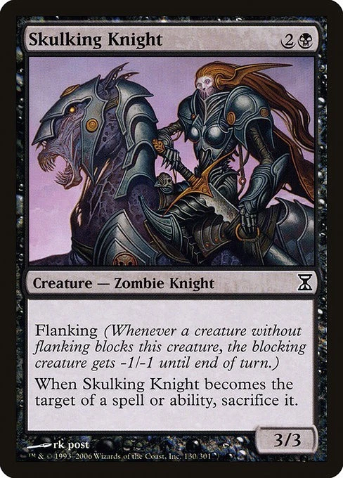Skulking Knight 3x FOIL TSP MTG Time Spiral Common MINT black - Image 1 of 1