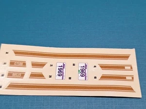 Revell AMT Ertl Monogram MPC 1/25 Model Part 1969 Shelby Mustang GT500 Decals - Picture 1 of 3