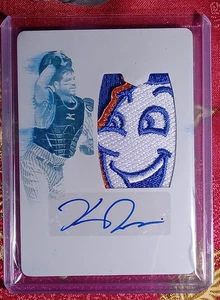 Kevin Plawecki 2025 National Treasures 1 of 1 1/1 Auto Patch Printing Plate Mets - Bild 1 von 1