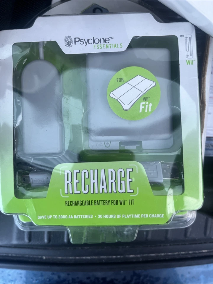 Wii Fit Rechargeable Battery Psyclone Essentials #PSE6504 NEW - Image 1 of 2
